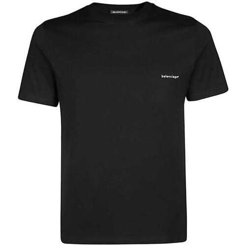 tekstylia Męskie T-shirty z krótkim rękawem Balenciaga 556151 TYK28 Czarny