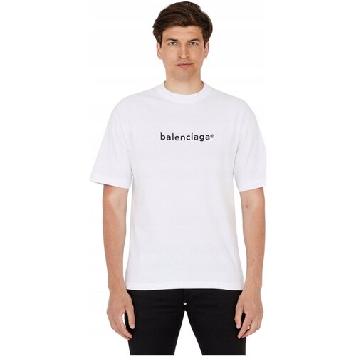 tekstylia Męskie T-shirty z krótkim rękawem Balenciaga 620969 TIV50 Biały