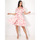 tekstylia Damskie Sukienki La Modeuse 71696_P168518 Różowy