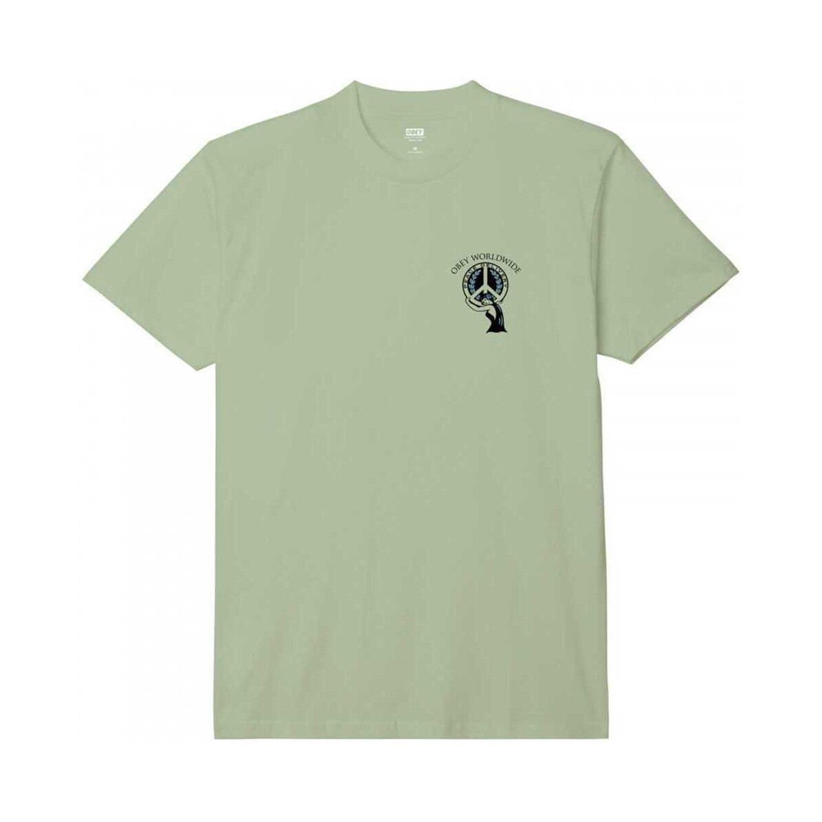 tekstylia Męskie T-shirty i Koszulki polo Obey peace delivery Zielony