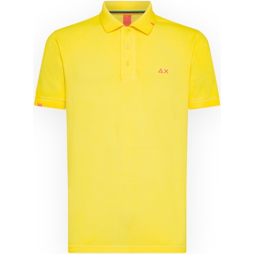 tekstylia Męskie T-shirty i Koszulki polo Sun68 A34143 23 Żółty