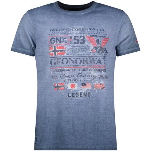 tekstylia Męskie T-shirty z krótkim rękawem Geo Norway SW1562HGNO-NAVY Niebieski