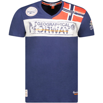 tekstylia Męskie T-shirty z krótkim rękawem Geographical Norway SX1130HGN-Navy Marine