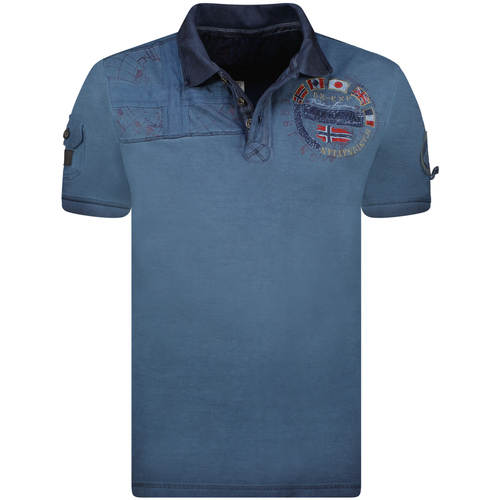 tekstylia Męskie Koszulki polo z krótkim rękawem Geo Norway SY1307HGN-Blue Niebieski