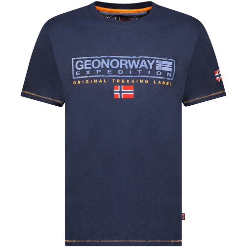 tekstylia Męskie T-shirty z krótkim rękawem Geo Norway SY1311HGN-Navy Marine