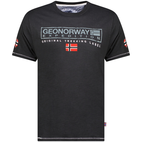 tekstylia Męskie T-shirty z krótkim rękawem Geo Norway SY1311HGN-Black Czarny