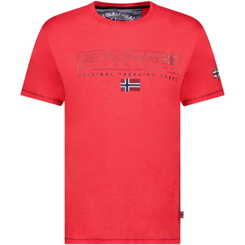 tekstylia Męskie T-shirty z krótkim rękawem Geo Norway SY1311HGN-Red Czerwony