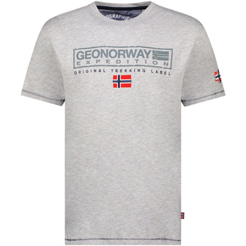 tekstylia Męskie T-shirty z krótkim rękawem Geo Norway SY1311HGN-Blended Grey Szary