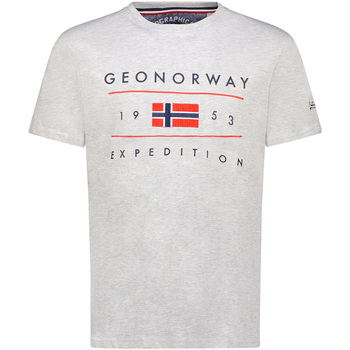 tekstylia Męskie T-shirty z krótkim rękawem Geo Norway SY1355HGN-Blended Grey Szary