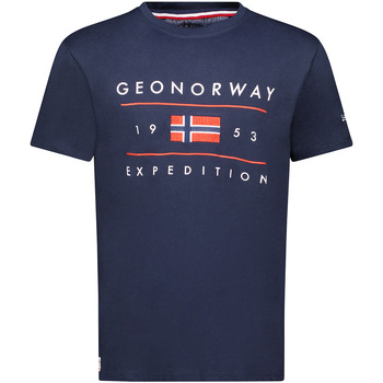 tekstylia Męskie T-shirty z krótkim rękawem Geo Norway SY1355HGN-Navy Marine