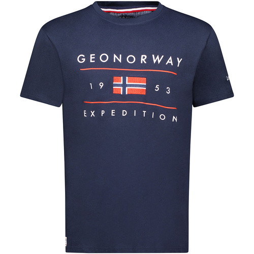 tekstylia Męskie T-shirty z krótkim rękawem Geo Norway SY1355HGN-Navy Marine