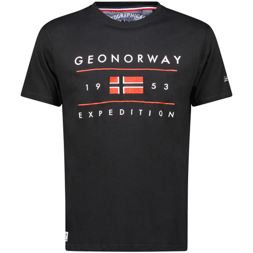 tekstylia Męskie T-shirty z krótkim rękawem Geo Norway SY1355HGN-Black Czarny