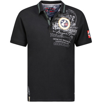 tekstylia Męskie Koszulki polo z krótkim rękawem Geo Norway SY1357HGN-Black Czarny