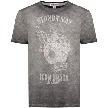 tekstylia Męskie T-shirty z krótkim rękawem Geo Norway SY1360HGN-Black Szary