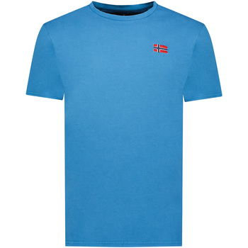 tekstylia Męskie T-shirty z krótkim rękawem Geographical Norway SY1363HGN-Blue Niebieski