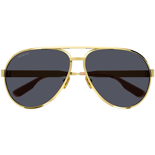 Zegarki & Biżuteria  okulary przeciwsłoneczne Gucci Occhiali da Sole  GG1513S 001 Złoty