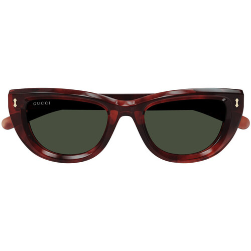 Zegarki & Biżuteria  okulary przeciwsłoneczne Gucci Occhiali da Sole  GG1521S 002 Brązowy