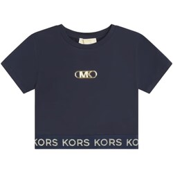 tekstylia Dziewczynka T-shirty z krótkim rękawem MICHAEL Michael Kors R30048 Niebieski