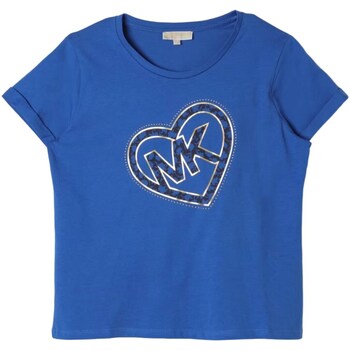 tekstylia Dziewczynka T-shirty z krótkim rękawem MICHAEL Michael Kors R30003 Niebieski