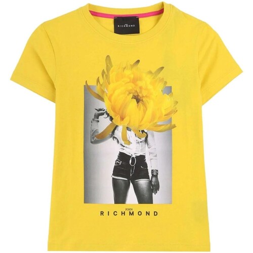 tekstylia Dziewczynka T-shirty z krótkim rękawem John Richmond RGP24053TS Żółty