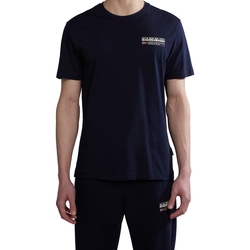 tekstylia Męskie T-shirty z krótkim rękawem Napapijri 236342 Niebieski