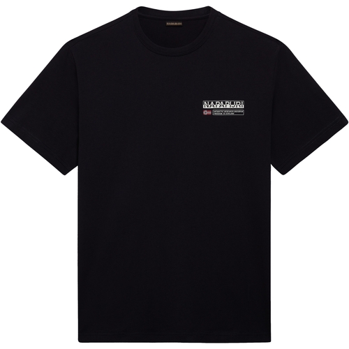 tekstylia Męskie T-shirty z krótkim rękawem Napapijri 236354 Czarny