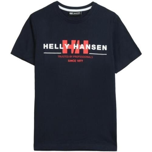 tekstylia Męskie T-shirty z krótkim rękawem Helly Hansen  Niebieski