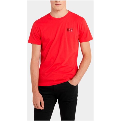 tekstylia Męskie T-shirty z krótkim rękawem Emporio Armani EA7 8NPT22 PJEMZ Czerwony