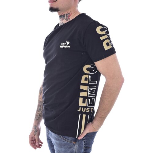 tekstylia Męskie T-shirty z krótkim rękawem Just Emporio JE-MEJIM-01 Czarny
