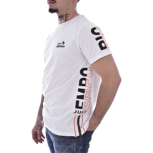 tekstylia Męskie T-shirty z krótkim rękawem Just Emporio JE-MEJIM-01 Biały