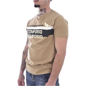 tekstylia Męskie T-shirty z krótkim rękawem Just Emporio JE-MALKIM-01 Beżowy