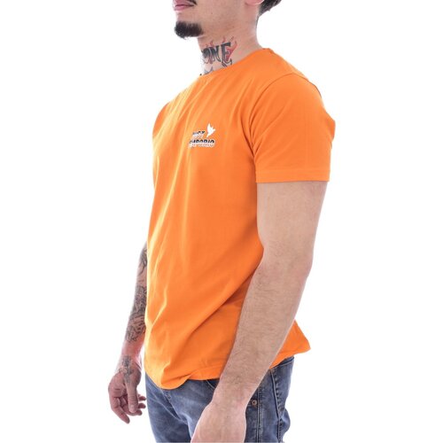 tekstylia Męskie T-shirty z krótkim rękawem Just Emporio JE-MILBIM-01 Pomarańczowy