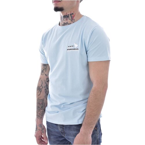 tekstylia Męskie T-shirty z krótkim rękawem Just Emporio JE-MILBIM-01 Niebieski