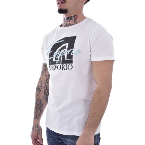 tekstylia Męskie T-shirty z krótkim rękawem Just Emporio JE-MILIM-01 Biały