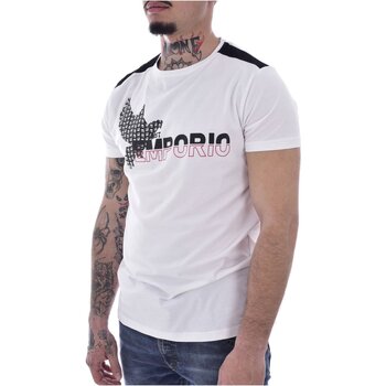 tekstylia Męskie T-shirty z krótkim rękawem Just Emporio JE-MOJIM-01 Biały