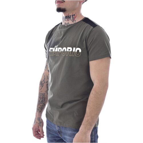 tekstylia Męskie T-shirty z krótkim rękawem Just Emporio JE-MOJIM-01 Zielony