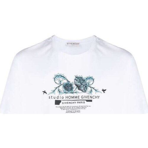 tekstylia Męskie T-shirty z krótkim rękawem Givenchy BM70Y33002 Biały
