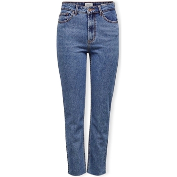 tekstylia Damskie Jeansy straight leg Only Noos Emily Life Jeans - Medium Blue Denim Niebieski
