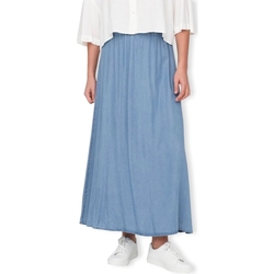tekstylia Damskie Spódnice Only Pena Venedig Long Skirt - Medium Blue Denim Niebieski