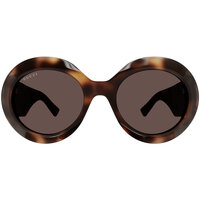 Zegarki & Biżuteria  okulary przeciwsłoneczne Gucci Occhiali da Sole  GG1647S 009 Brązowy