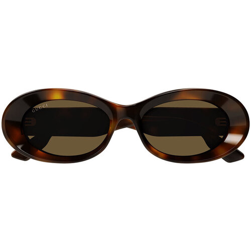 Zegarki & Biżuteria  okulary przeciwsłoneczne Gucci Occhiali da sole  GG1527S 002 Brązowy