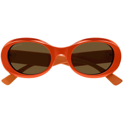 Zegarki & Biżuteria  okulary przeciwsłoneczne Gucci Occhiali da Sole  GG1587S 003 Pomarańczowy