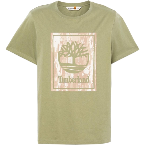 tekstylia Męskie T-shirty z krótkim rękawem Timberland 236610 Zielony