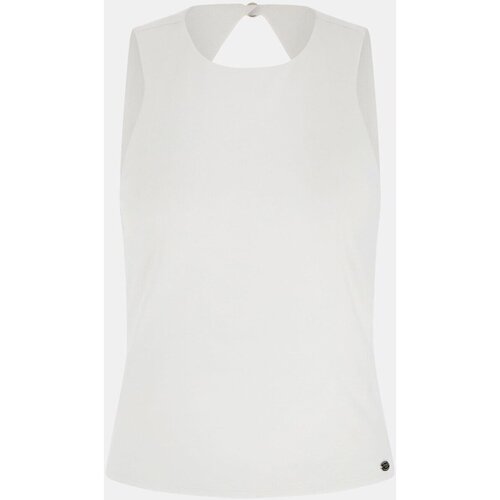 tekstylia Damskie T-shirty i Koszulki polo Guess W4GP18 KC7M0 Biały