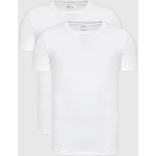 tekstylia Męskie T-shirty z krótkim rękawem Ralph Lauren 714835960 Biały