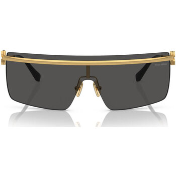 Zegarki & Biżuteria  Damskie okulary przeciwsłoneczne Miu Miu Occhiali da Sole Miu Miu MU50ZS 5AK5S0 Złoty