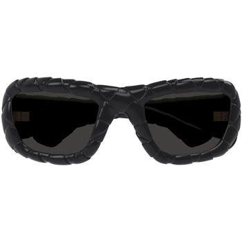 Zegarki & Biżuteria  Damskie okulary przeciwsłoneczne Bottega Veneta Occhiali da sole  BV1303S 001 Czarny