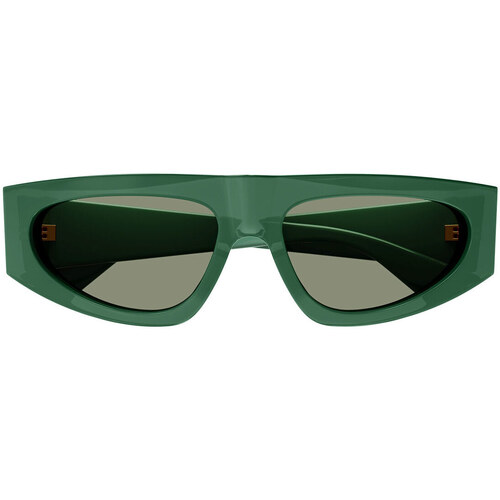 Zegarki & Biżuteria  Damskie okulary przeciwsłoneczne Bottega Veneta Occhiali da Sole  BV1277S 003 Zielony