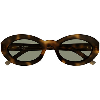 Zegarki & Biżuteria  Damskie okulary przeciwsłoneczne Yves Saint Laurent Occhiali da Sole Saint Laurent SL M136 002 Brązowy