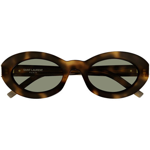 Zegarki & Biżuteria  Damskie okulary przeciwsłoneczne Yves Saint Laurent Occhiali da Sole Saint Laurent SL M136 002 Brązowy